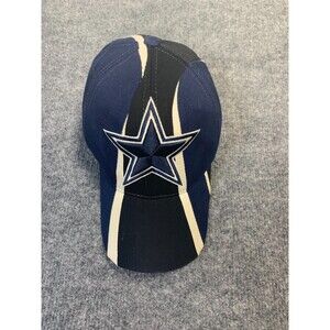 VINTAGE Dallas Cowboys Hat Cap Strap Back Blue Black White Football Reebok Mens
